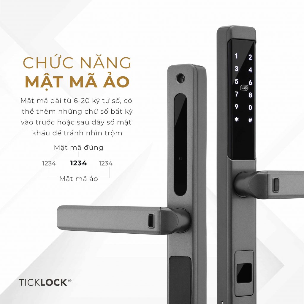 Chức năng bảo mật ảo trên TICKLOCK I939 giúp bạn tránh tình huống làm lộ mật khẩu