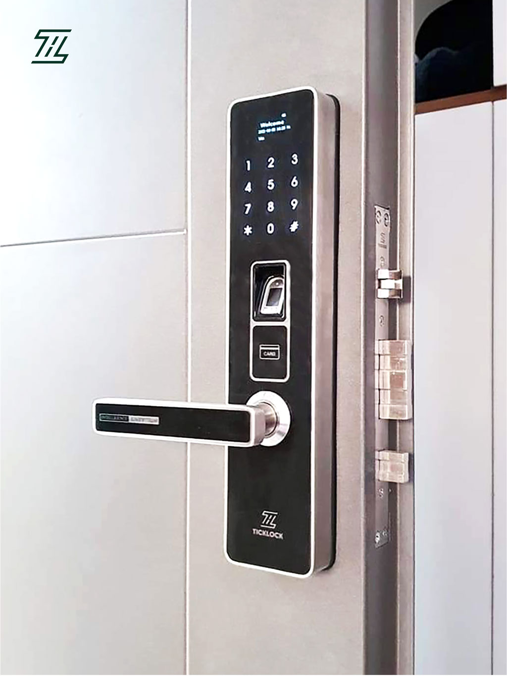 Hình ảnh thực tế khóa vân tay ticklock sma07