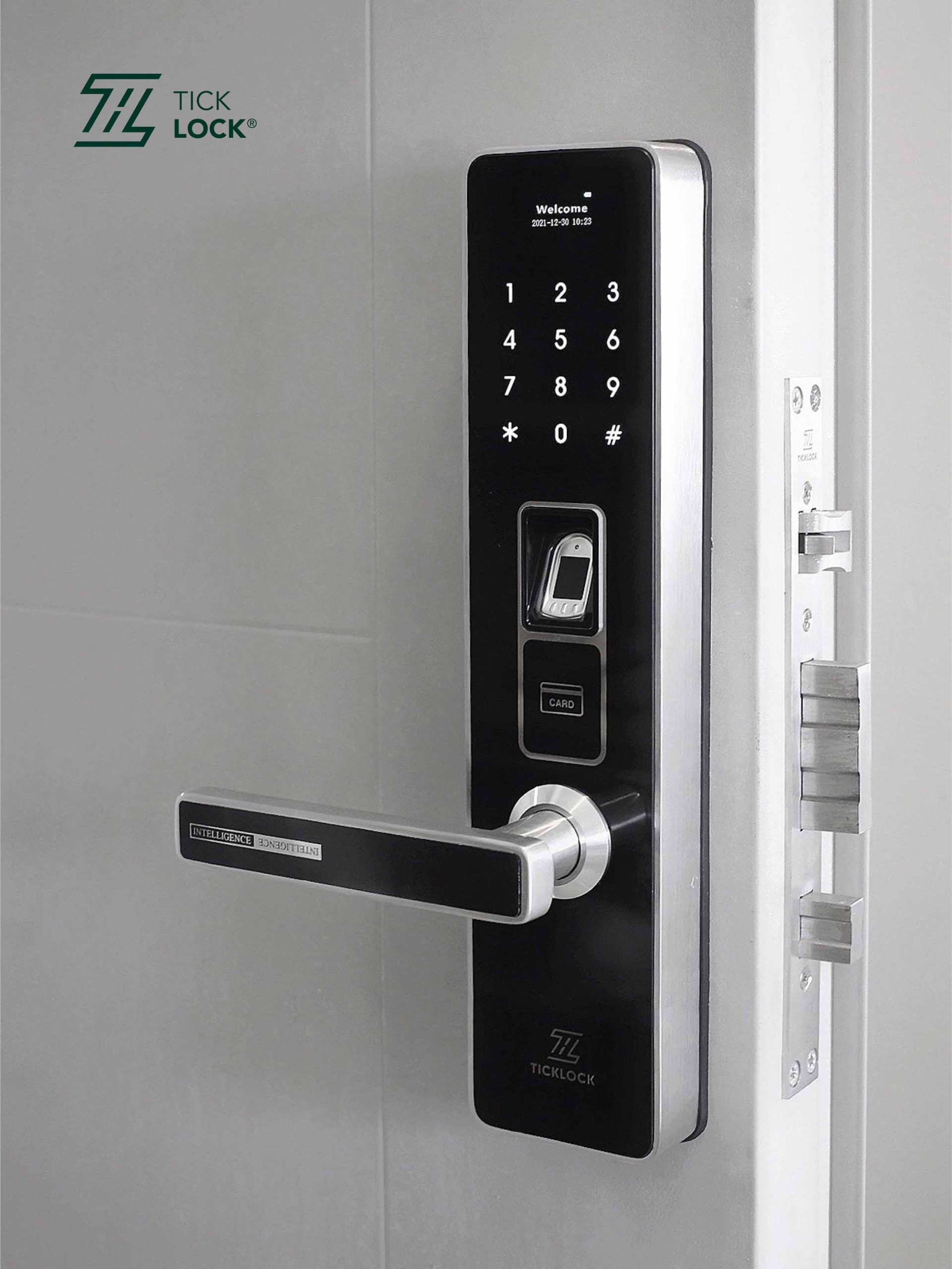 Hình ảnh thực tế khóa vân tay ticklock sma07