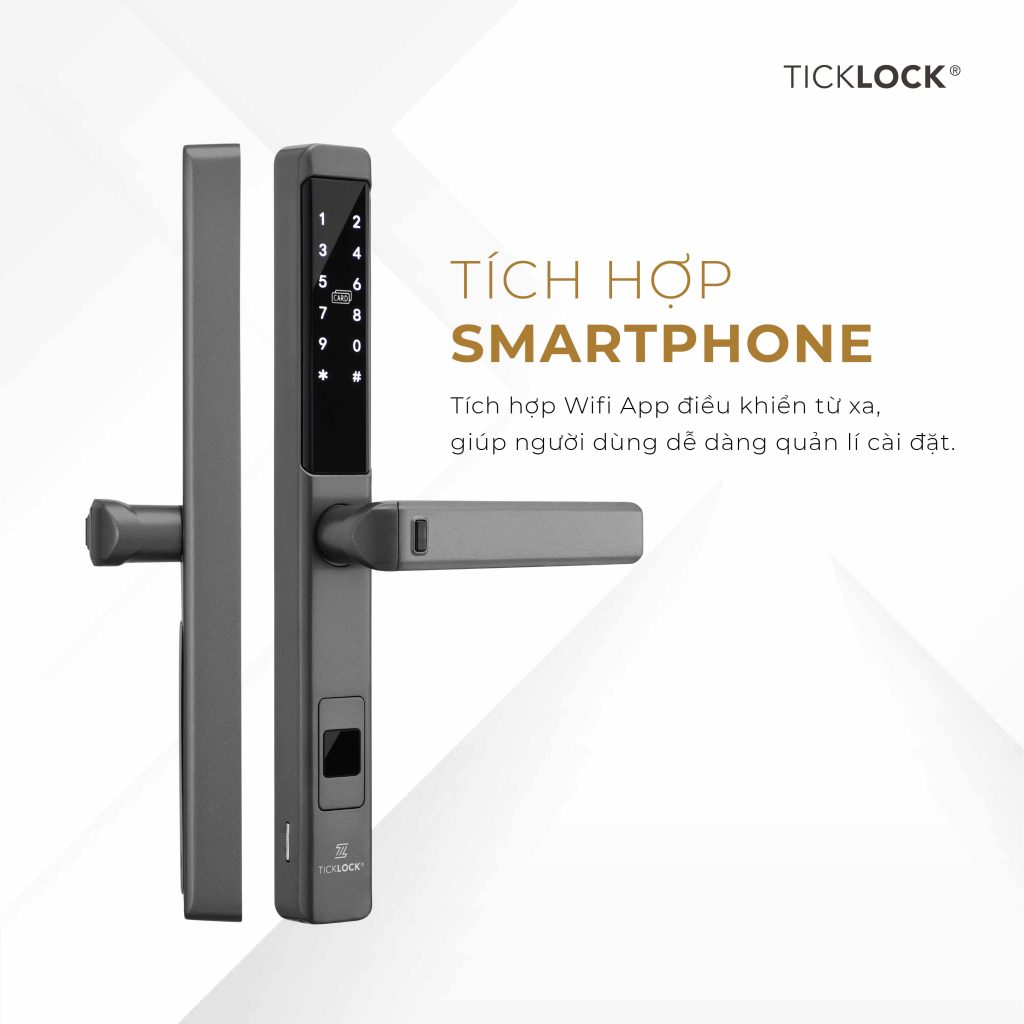 Chi tiết khóa cửa thông minh ticklock i939