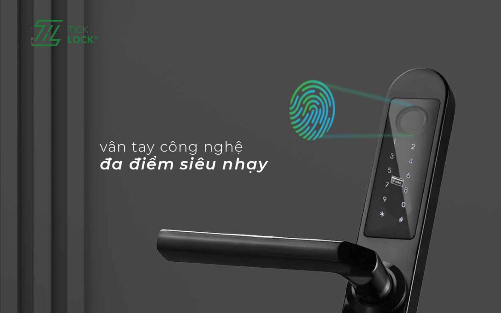 Đăng ký dấu vân tay để mở cửa