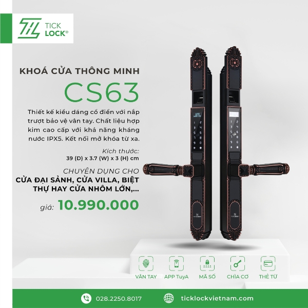 Khóa cửa TICKLOCK CS63