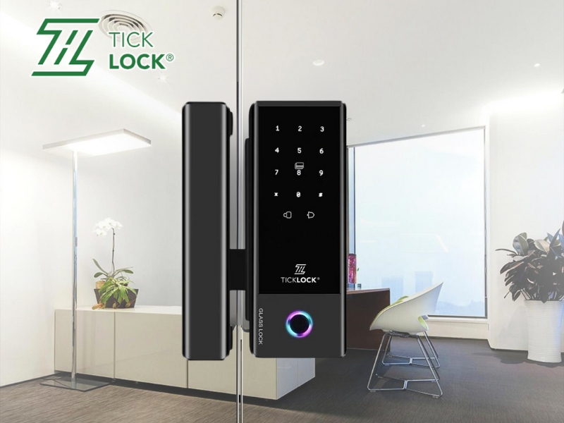TICKLOCK GL08A là một sản phẩm khóa thông minh chuyên dụng cho cửa kính
