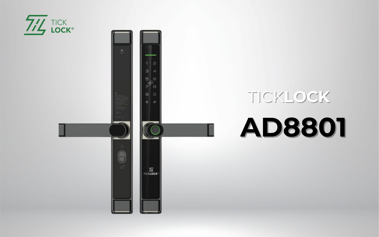 Cửa gỗ mỏng có lắp được khóa cửa vân tay TICKLOCK AD8801 không?