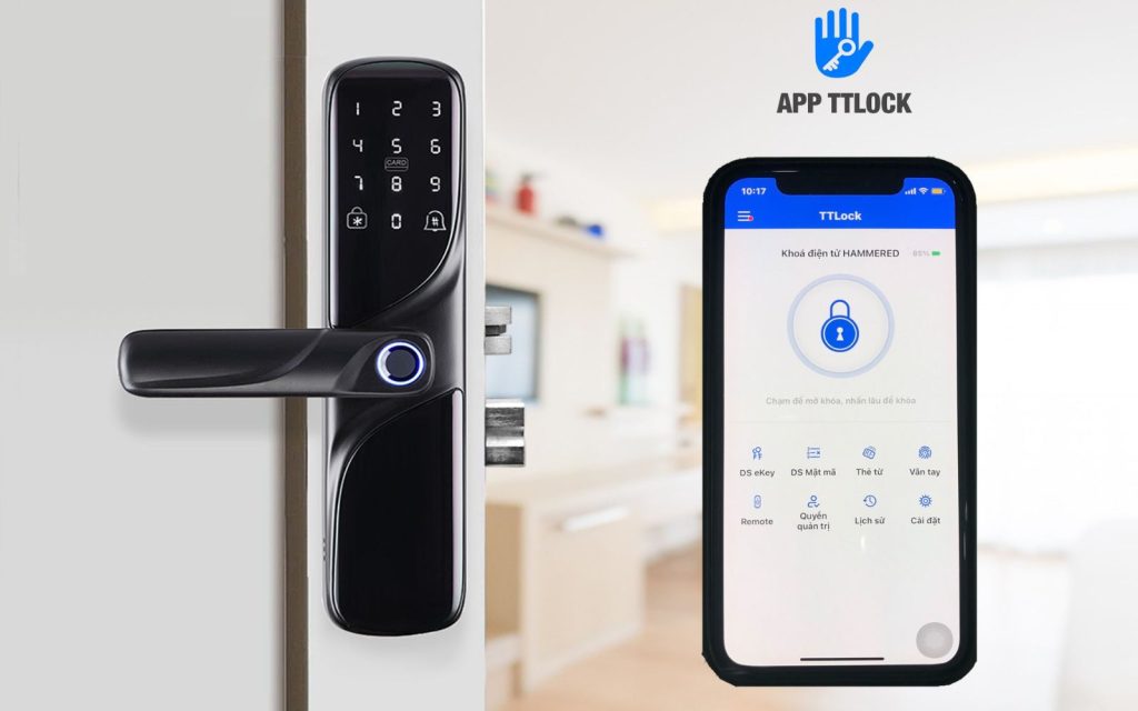 Xóa vân tay ngay trên app