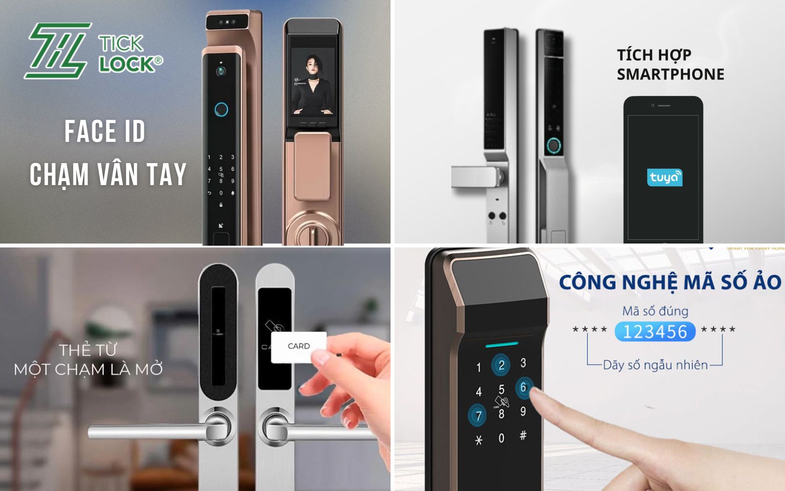 Các loại ổ khóa thông minh phổ biến