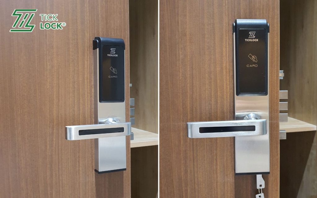 Dự án lắp khóa cửa điện tử quét thẻ từ SK500 cho khách sạn