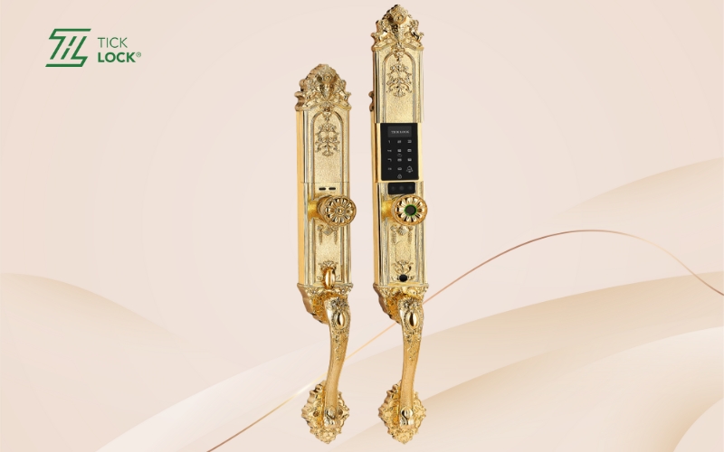 Khóa vân tay chống chát cho sảnh biệt thự TICKLOCK KJ001