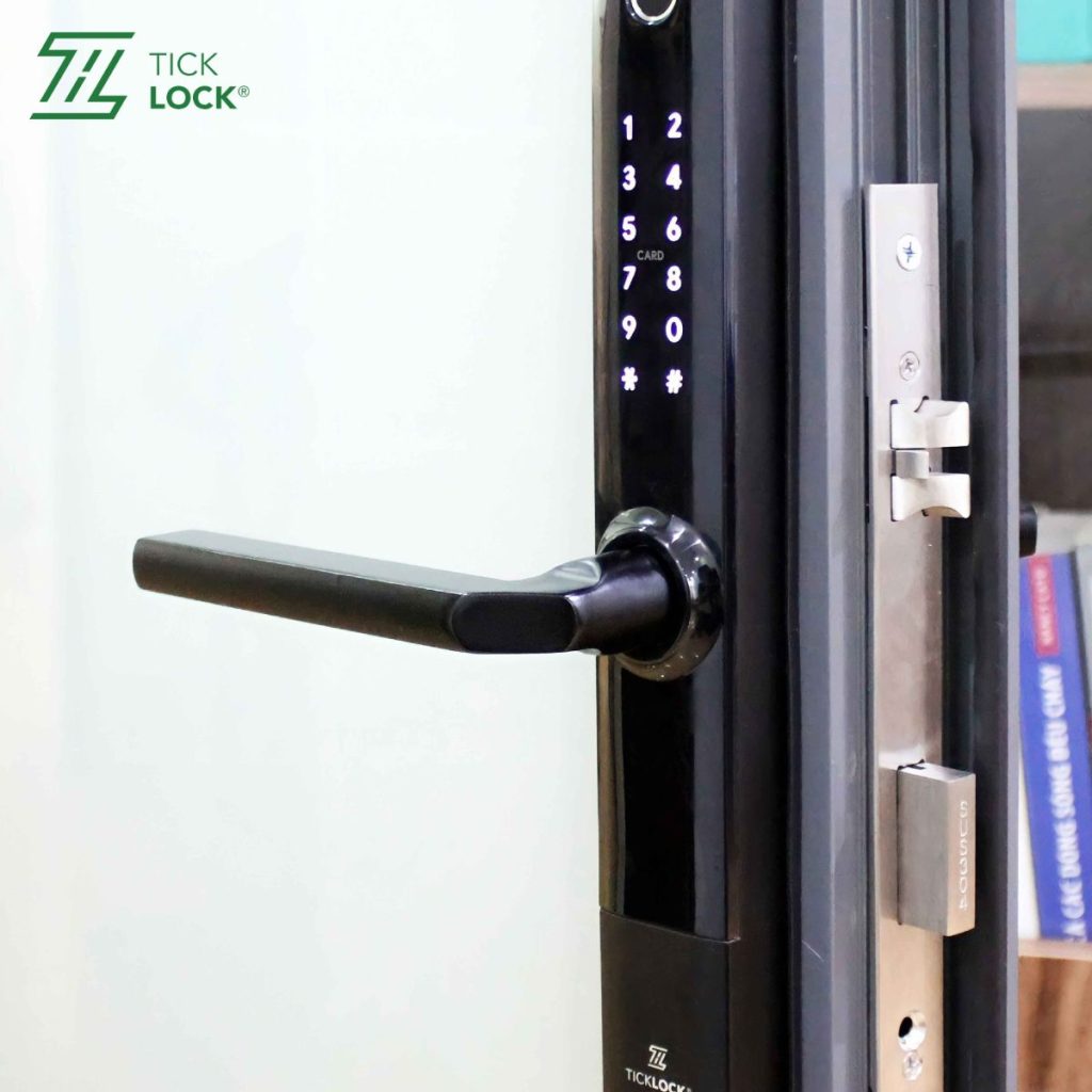 Khóa vân tay cửa nhôm TICKLOCK sang trọng