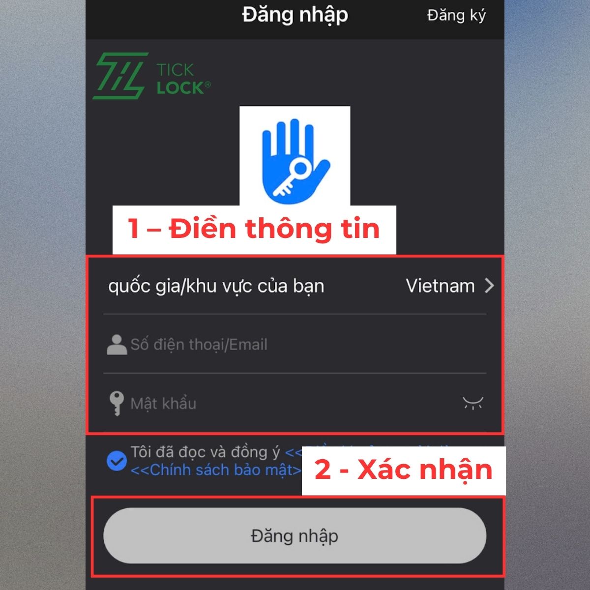 Hướng dẫn sử dụng app TTLOCK – Cách đăng nhập tài khoản người dùng Cách đăng ký (đăng nhập) tài khoản vào ứng dụng TTLOCK