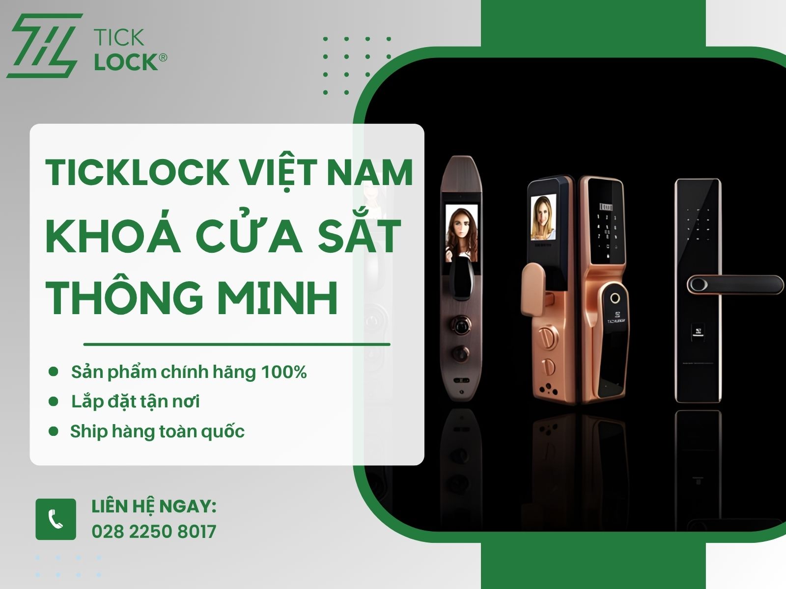 TICKLOCK chuyên cung cấp ổ khóa cửa sắt thông minh với giá tốt TICKLOCK Việt Nam - Chuyên các loại khóa cho cửa sắt thông minh