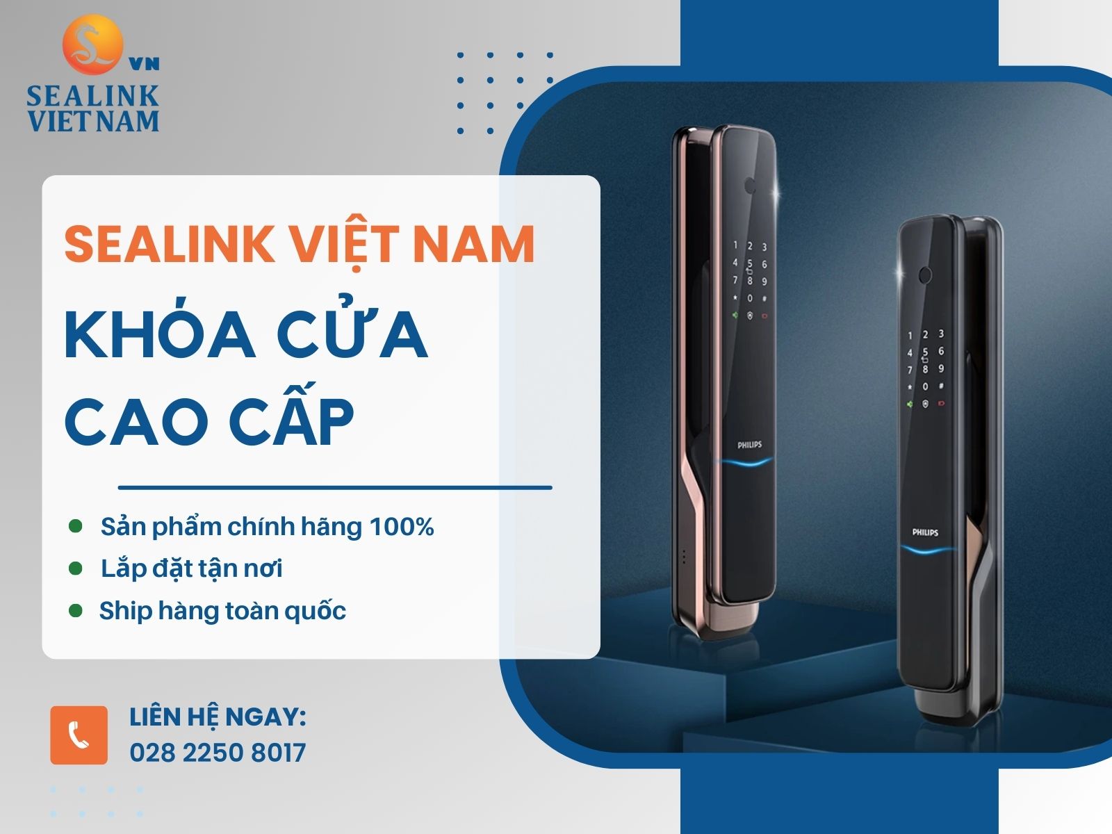 Mua khóa điện tử cao cấp cho căn hộ tại SEALINK VIỆT NAM