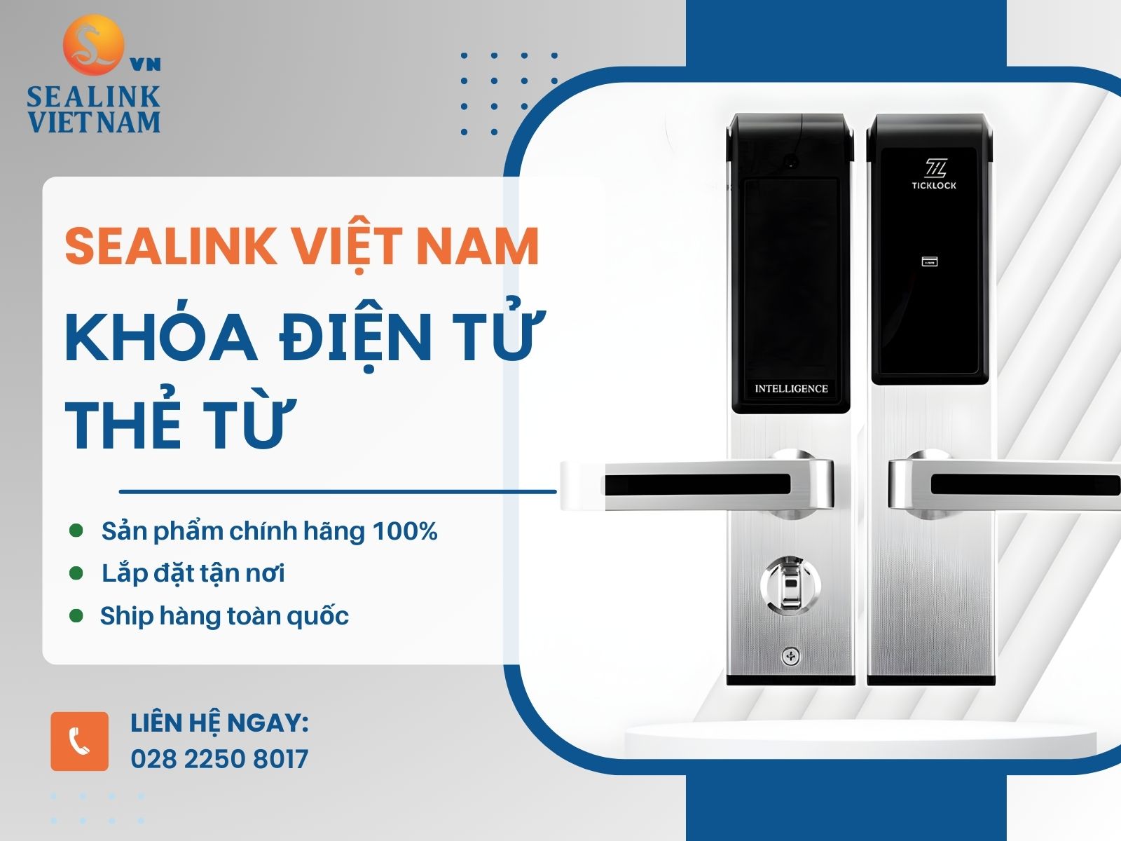 Mua khóa cửa điện tử thẻ từ tại SEALINK Việt Nam