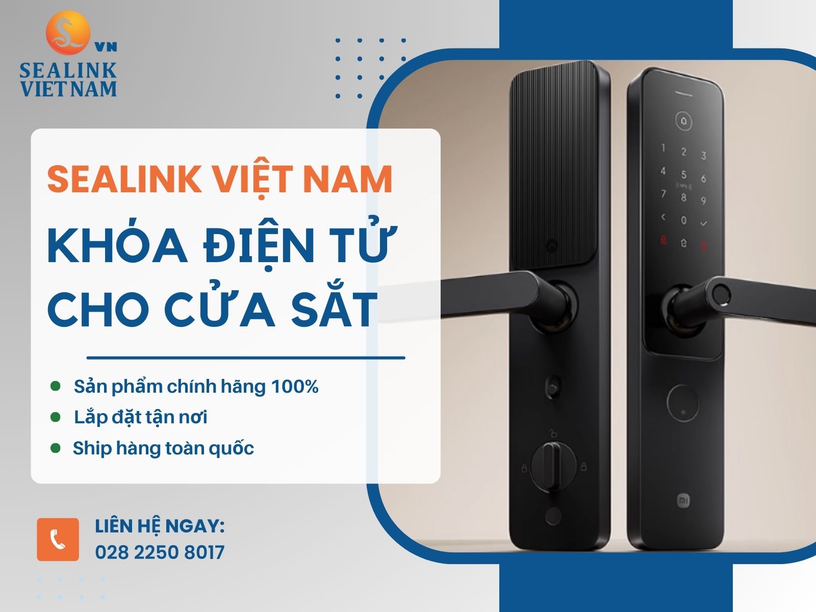 SEALINK Việt Nam chuyên cung cấp ổ khóa cửa sắt thông minh với giá tốt SEALINK Việt Nam - Chuyên các loại khóa cho cửa sắt thông minh