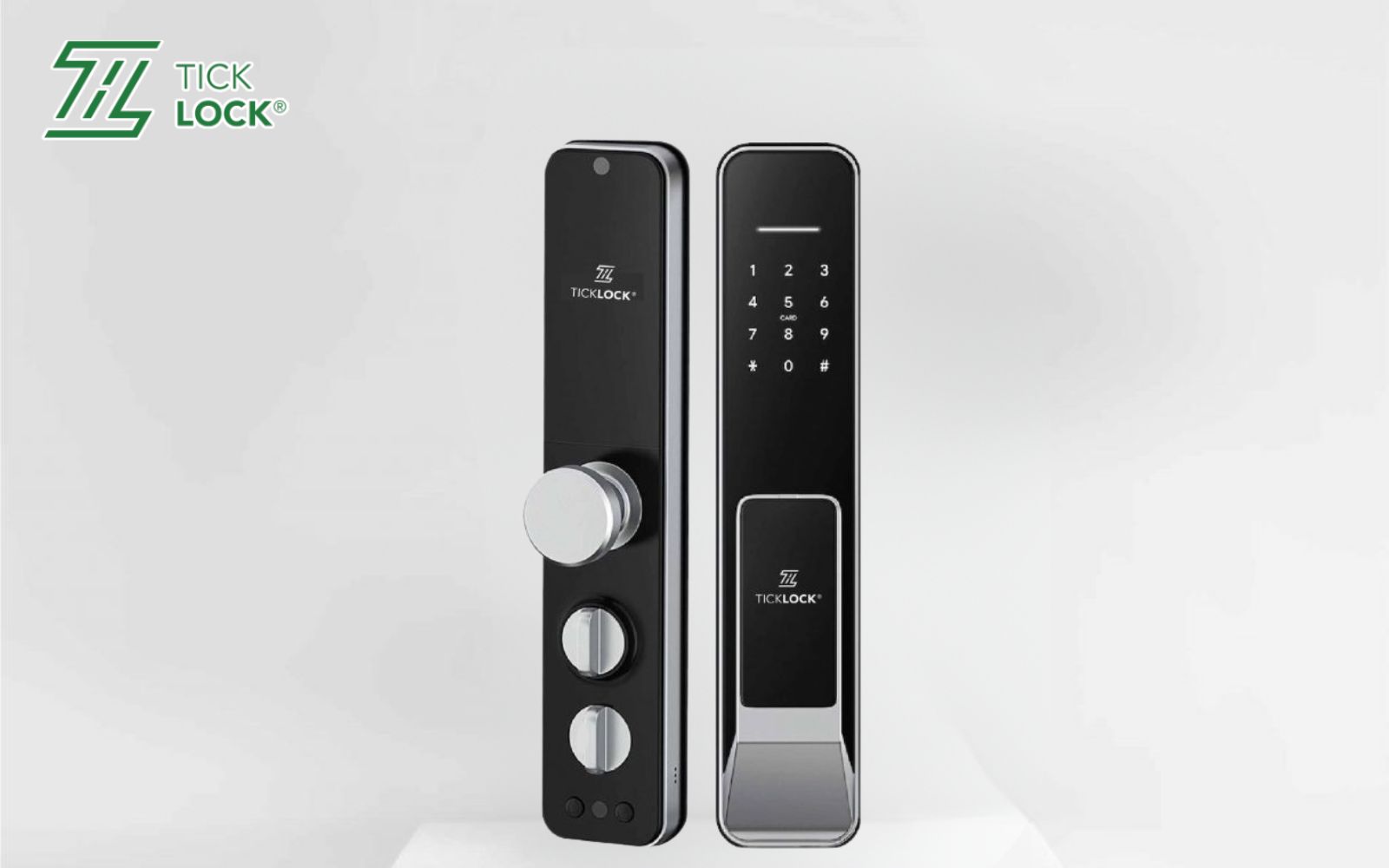 Khoá cửa gỗ vân tay TICKLOCK A660 là giải pháp an ninh phù hợp cho chung cư, thiết kế nhỏ gọn và tiện lợi Khóa vân tay cửa gỗ giá tốt - TICKLOCK A660