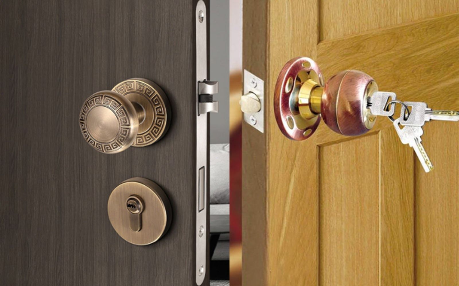 Khóa cơ truyền thống – Loại chìa khóa trong khách sạn phổ biến Khóa cửa truyền thống cho phòng khách sạn
