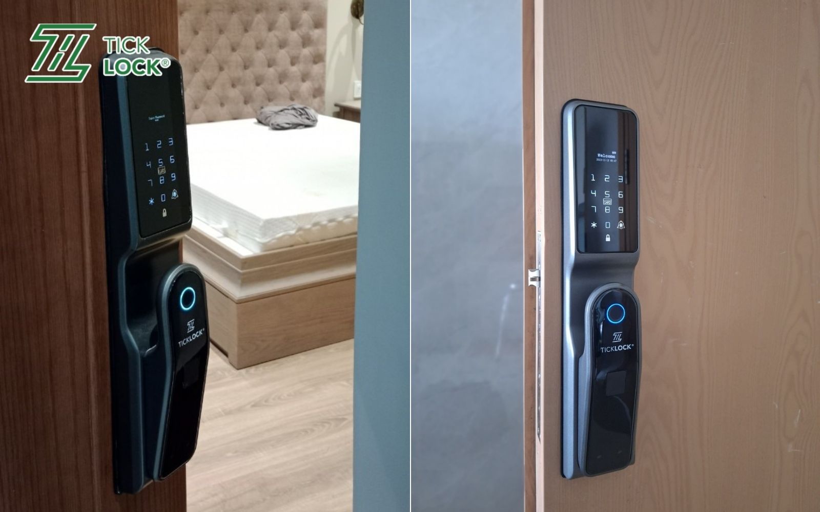 Hình ảnh thực tế của dự án lắp đặt khóa từ khách sạn mẫu TICKLOCK A590