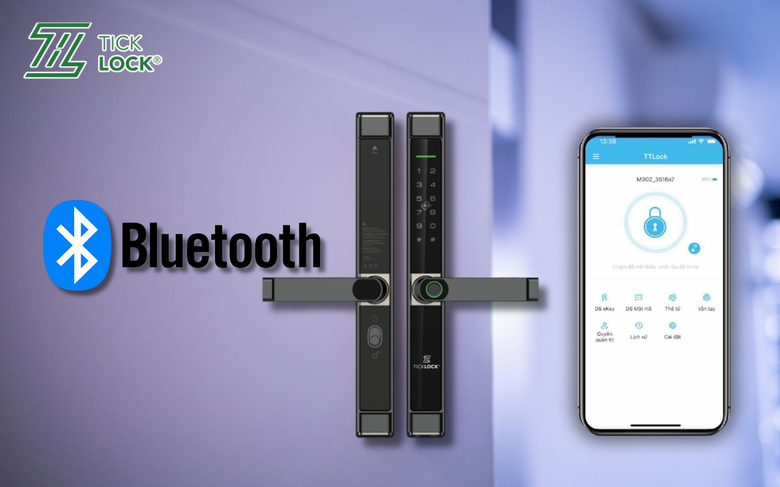 Phương thức mở khóa cửa diện tử bằng Bluetooth
