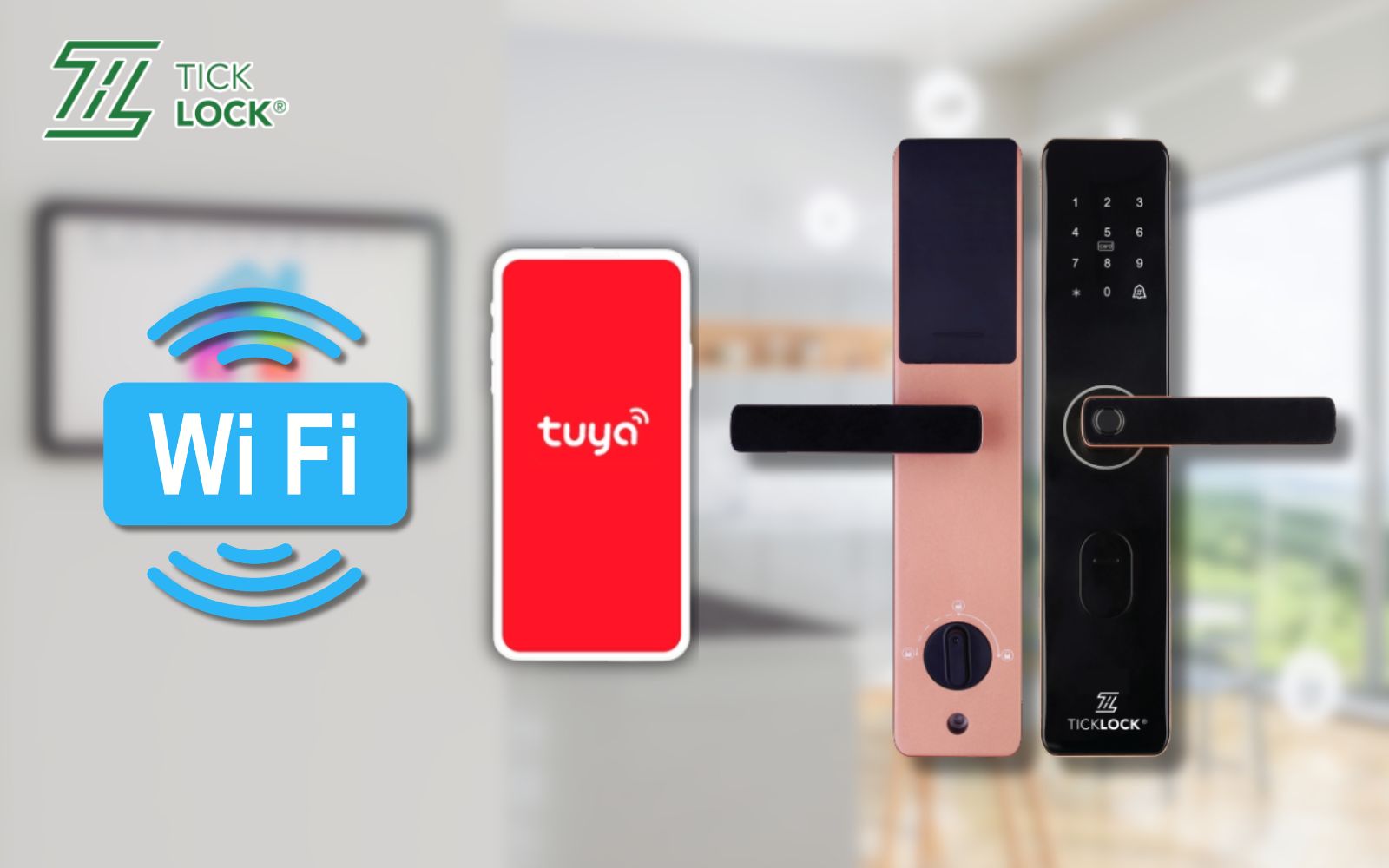 Phương thức mở khóa cửa điện tử bằng Wifi