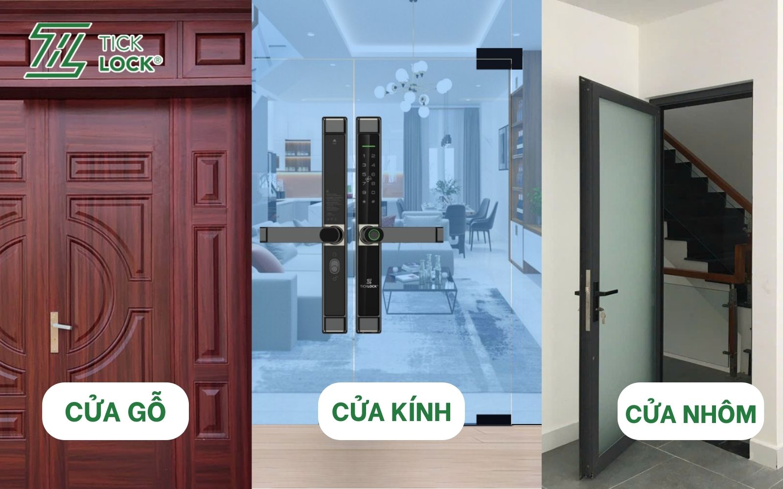 tiêu chí chọn mua khóa cửa vân tay dựa trên chất liệu