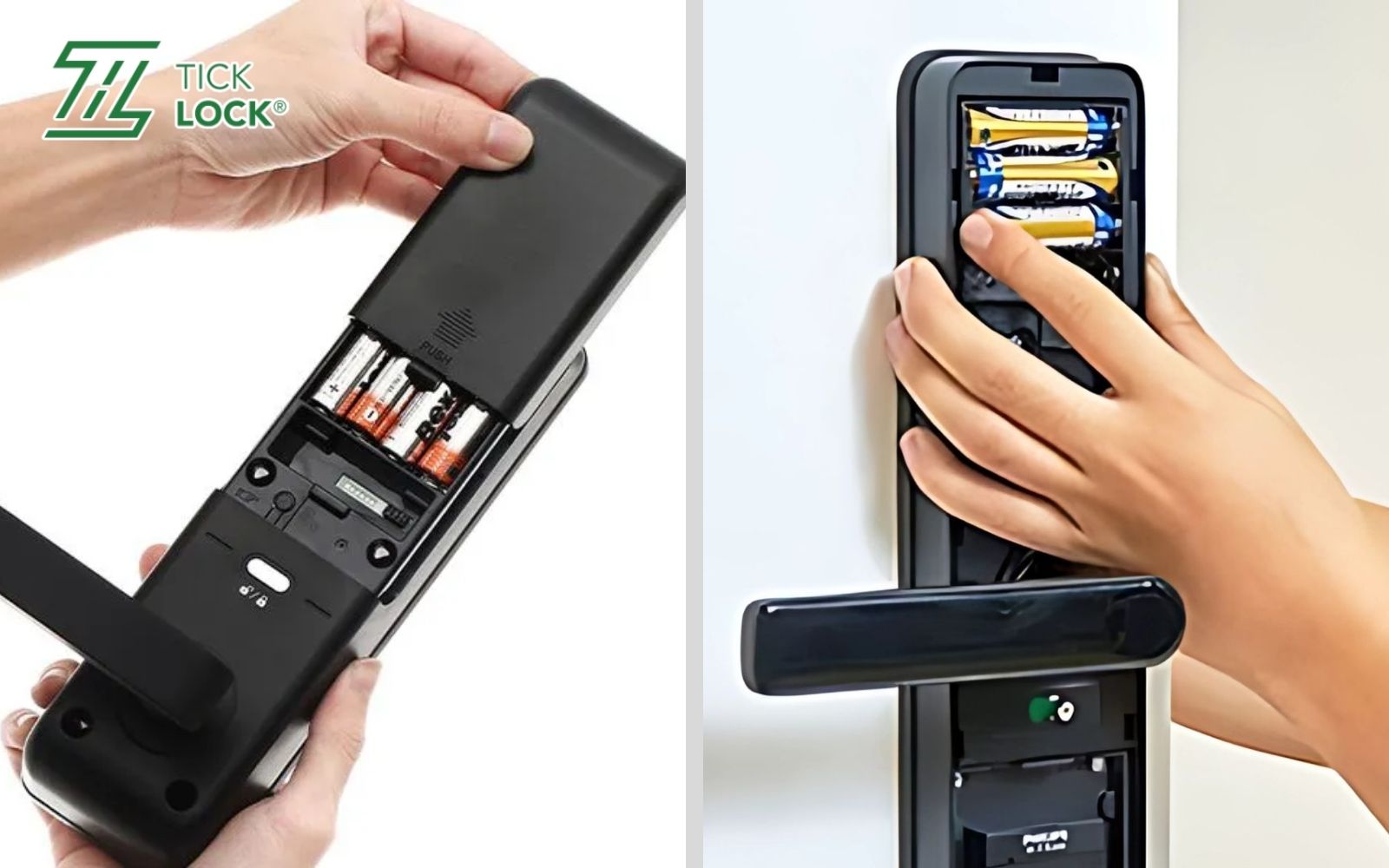 Các bước thay pin cho khóa cửa điện tử thông minh