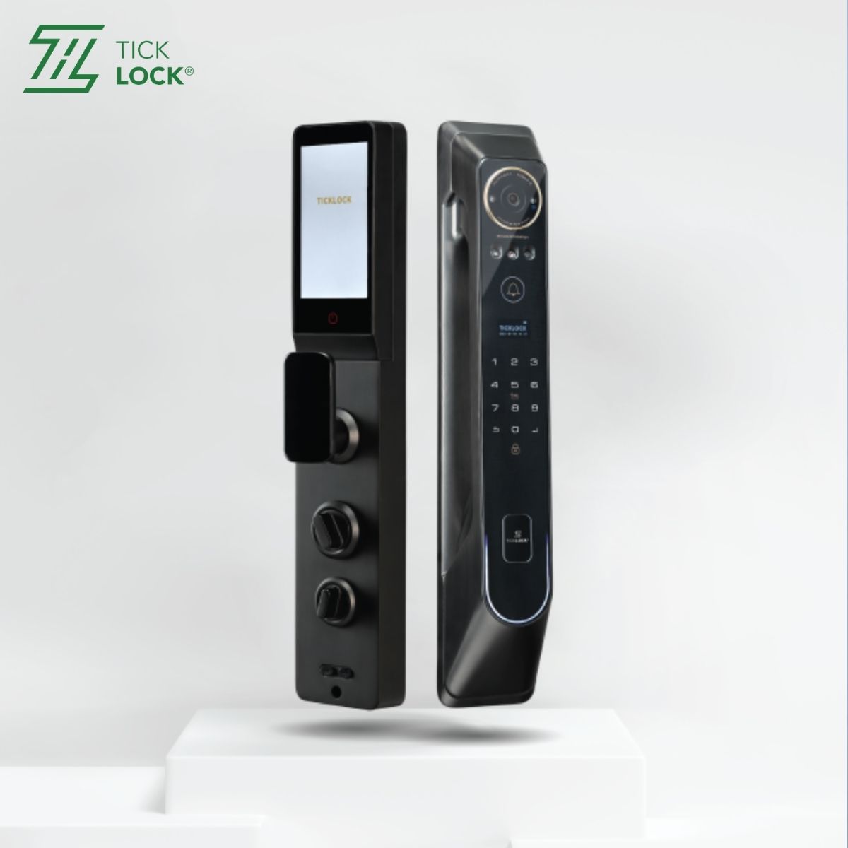 Mẫu khóa cửa tích hợp chuông hình TICKLOCK AF980