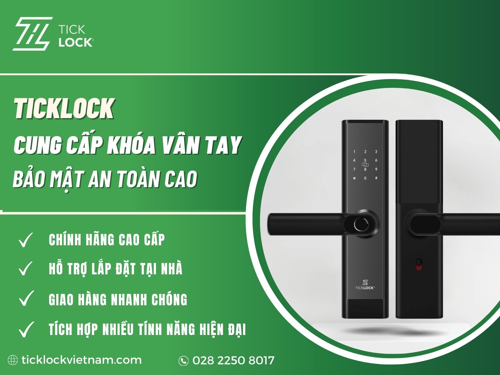 TICKLOCK Việt Nam - Đơn vị chuyên phân phối khoá điện tử uy tín, chất lượng