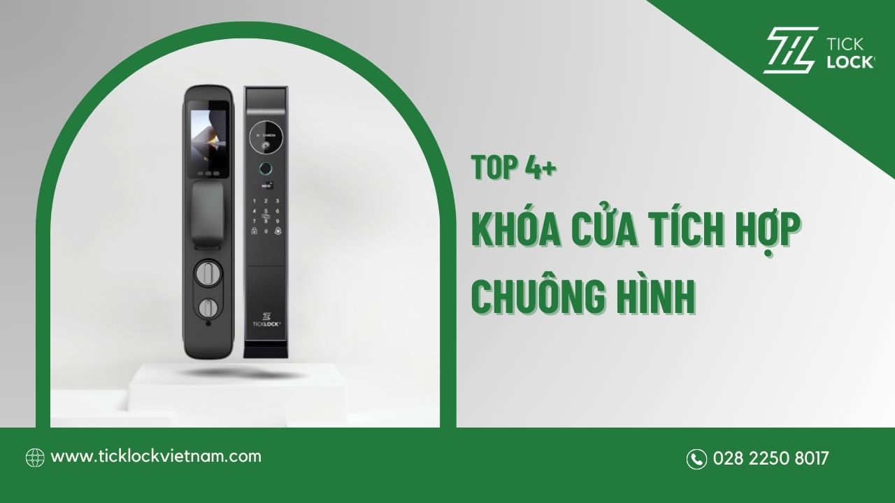 Khóa cửa tích hợp chuông hình