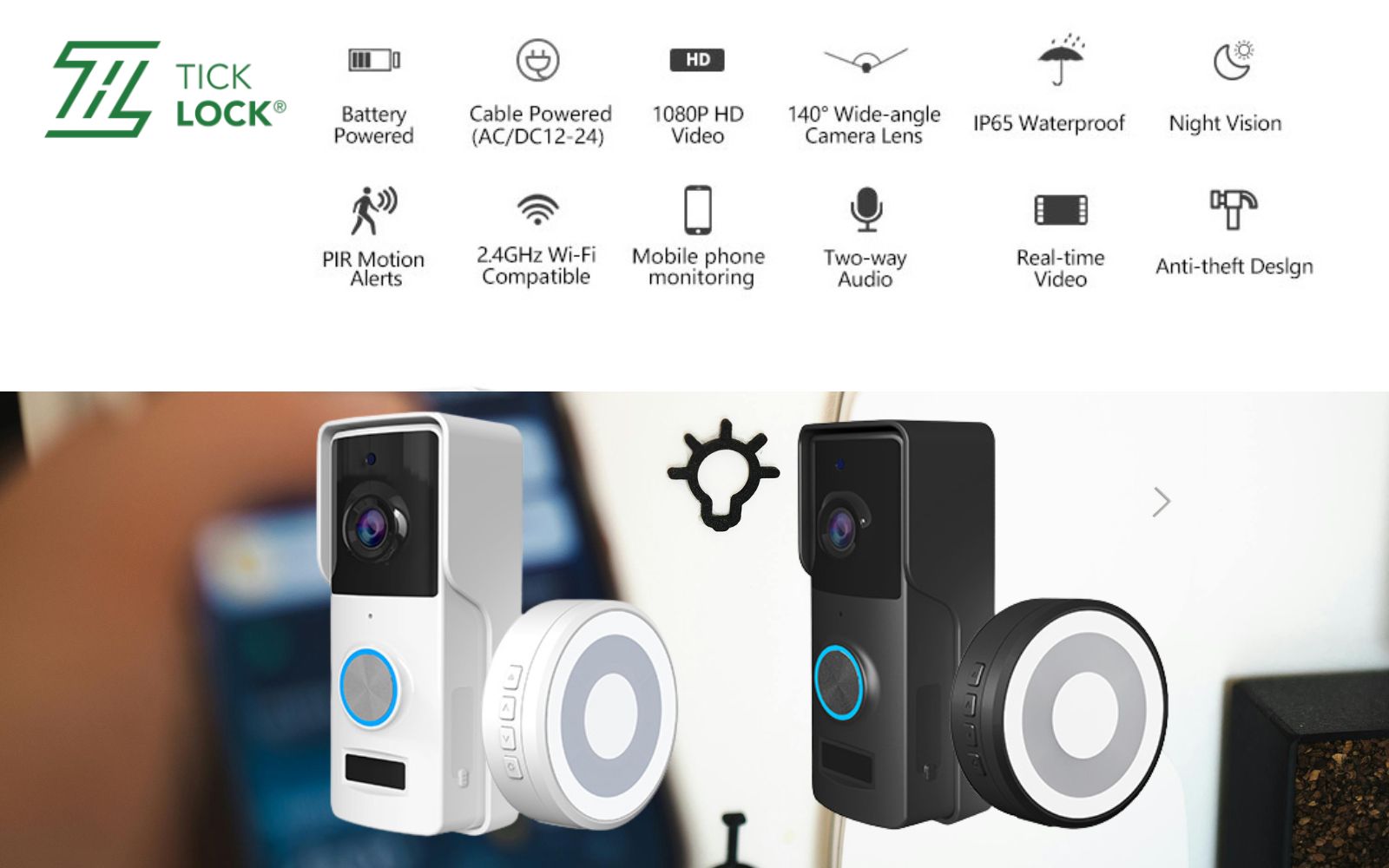 Chuông cửa thông minh là loại chuông cửa điện tử có kết nối Internet, tích hợp camera, micro và loa Giới thiệu chung về chuông cửa thông minh