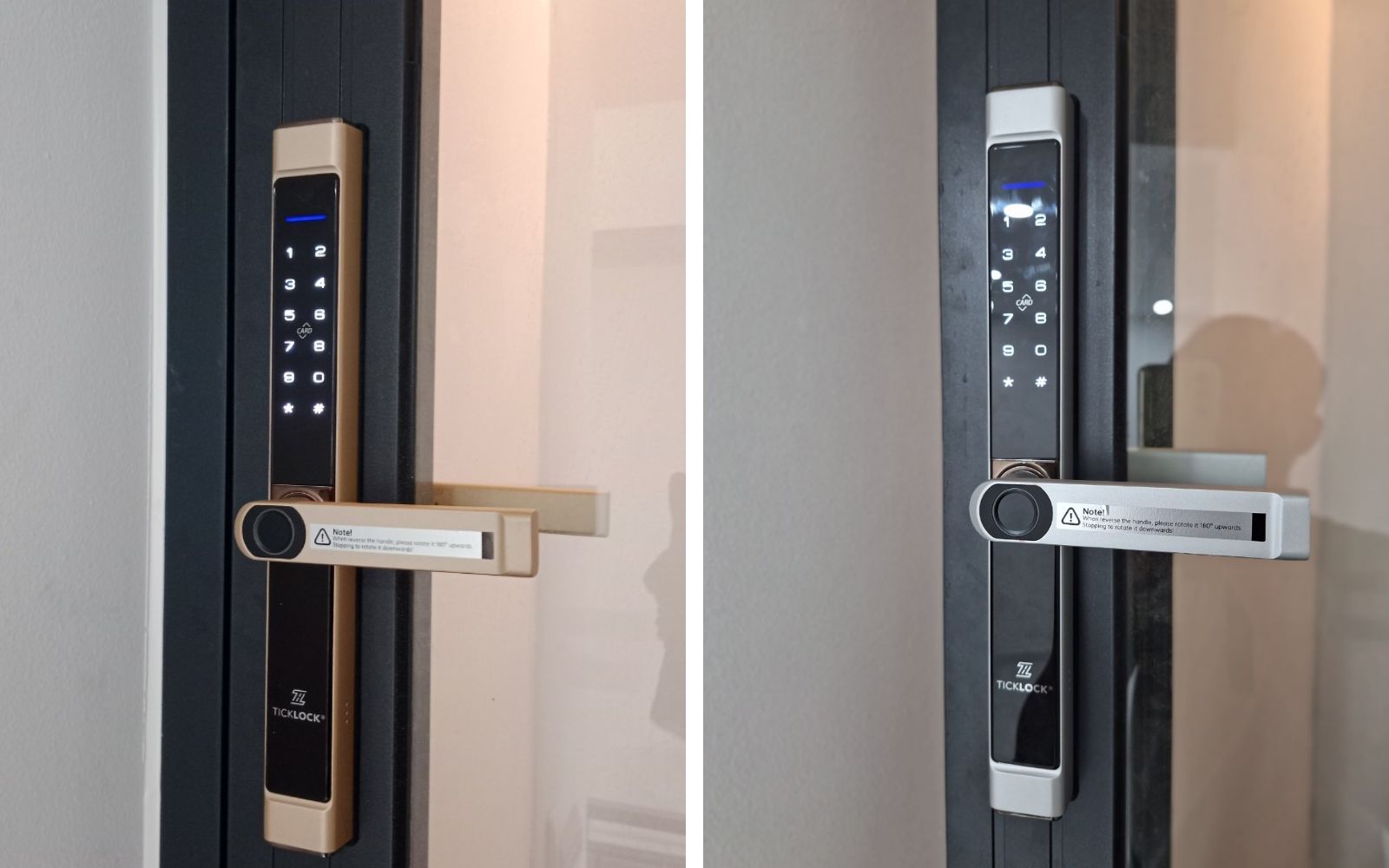 Hình ảnh lắp đặt thực tế khóa cửa điện tử TICKLOCK