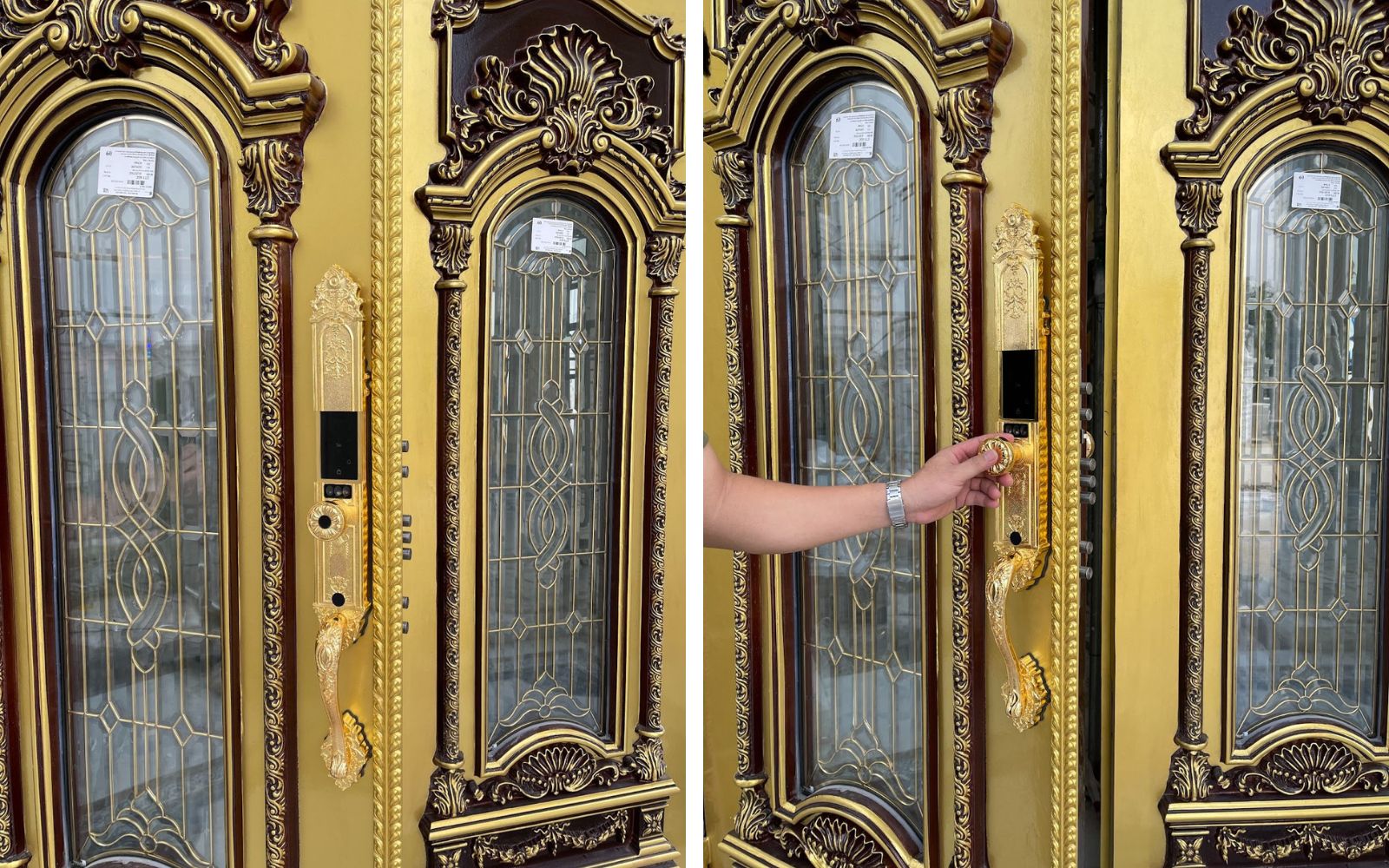 Hình ảnh lắp đặt khóa điện tử TICKLOCK thực tế