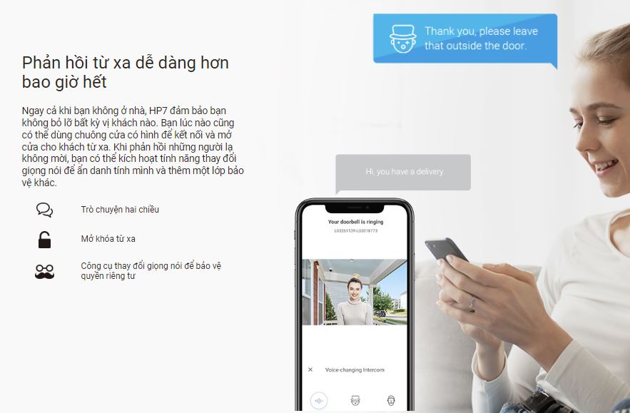 Chuông cửa thông minh ezviz hp7