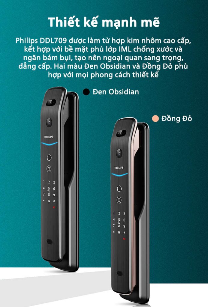 khóa cửa thông minh Philips ddl709