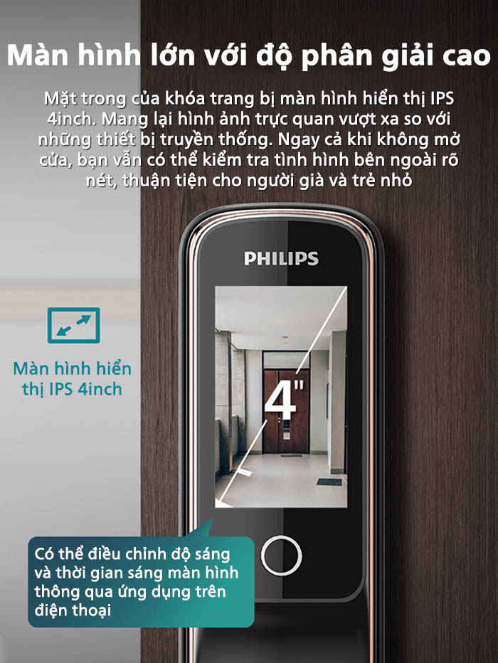 khóa cửa thông minh Philips ddl709