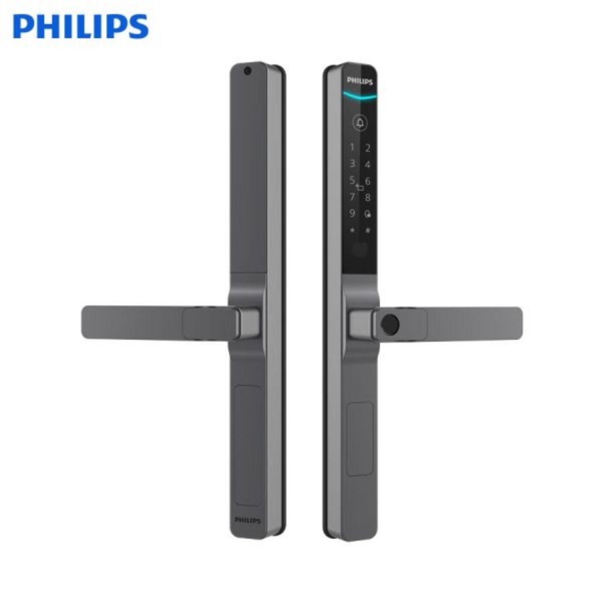 Khóa cửa điện tử Philips DDL611S-5HBS thiết kế mỏng nhẹ, chuyên dụng cho cửa nhôm Khóa cửa Philips DDL611S-5HBS