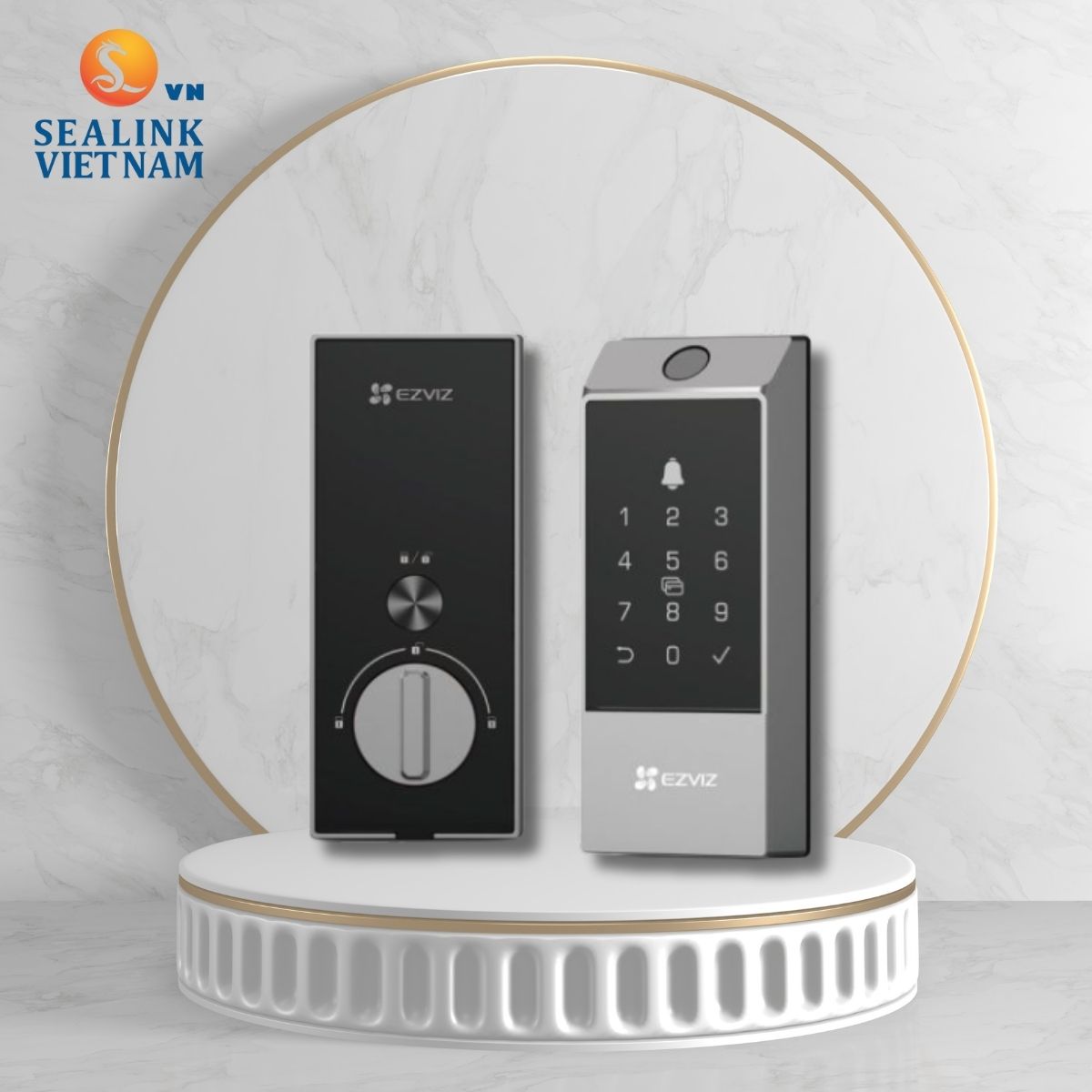 Khóa cửa vân tay thông minh EZVIZ DL04 Pro chuẩn IP54 chống nước, chống bụi Khóa cửa vân tay EZVIZ DL04 Pro