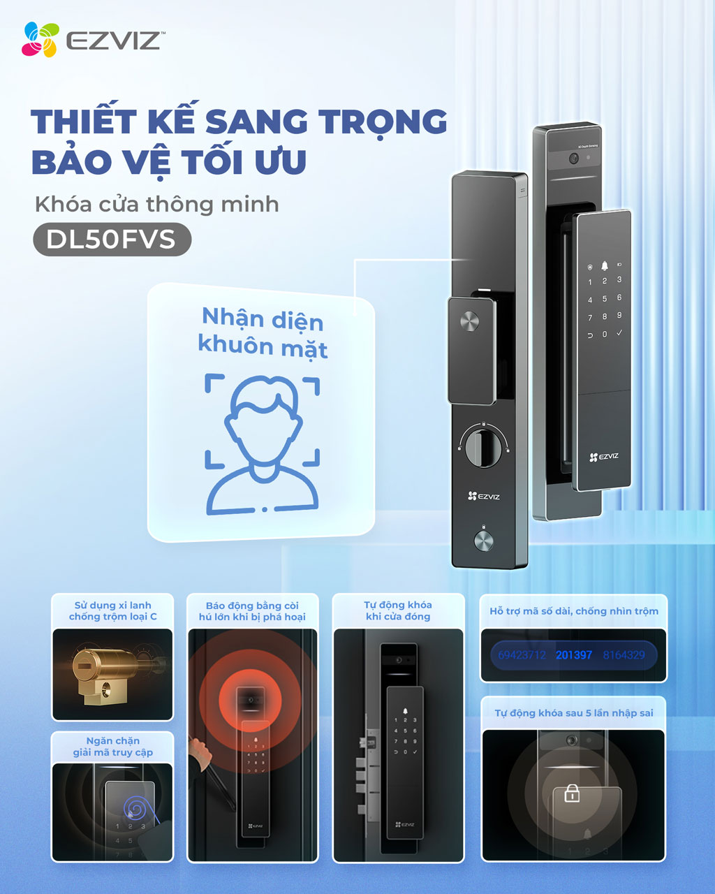 Khóa cửa thông minh EZVIZ DL50