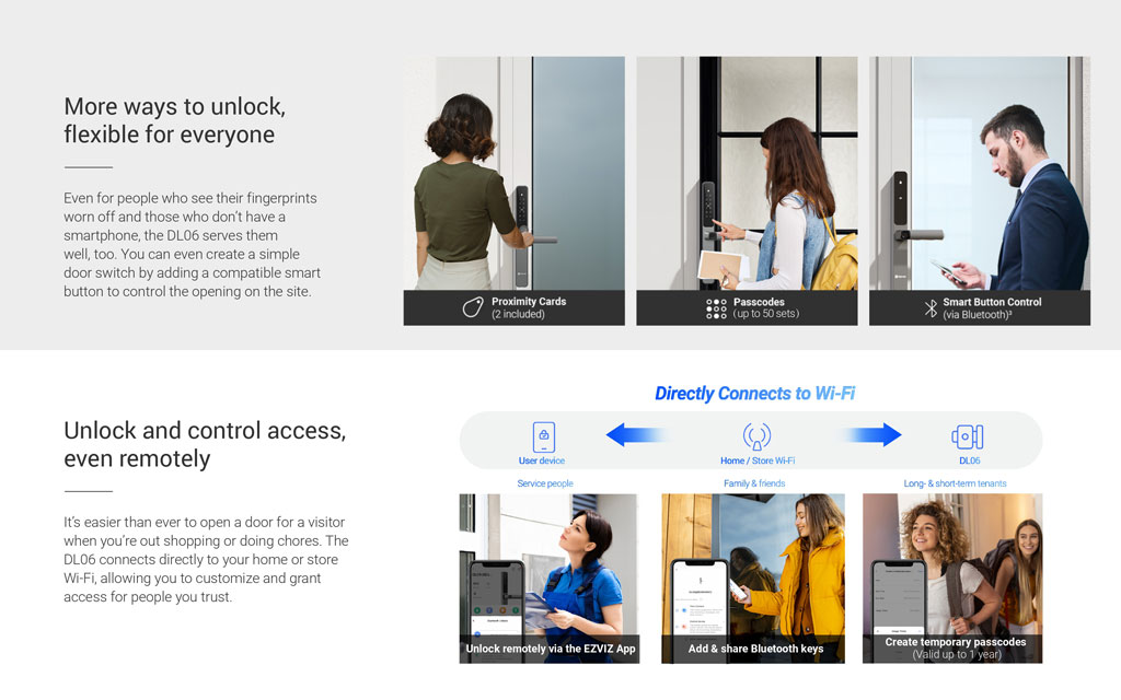 Khóa cửa vân tay Ezviz DL06