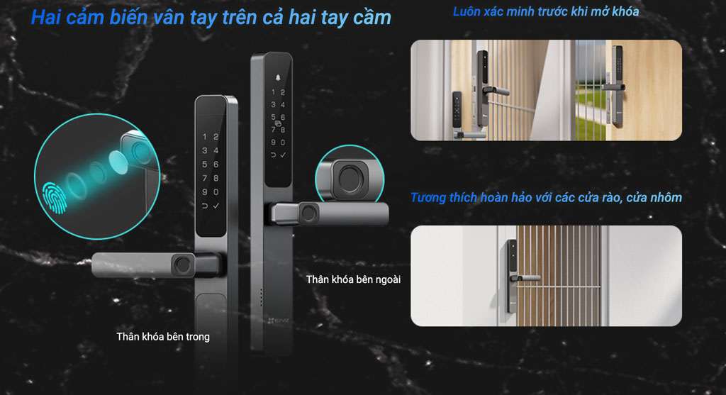 Khóa cửa vân tay 2 chiều DL06 pro