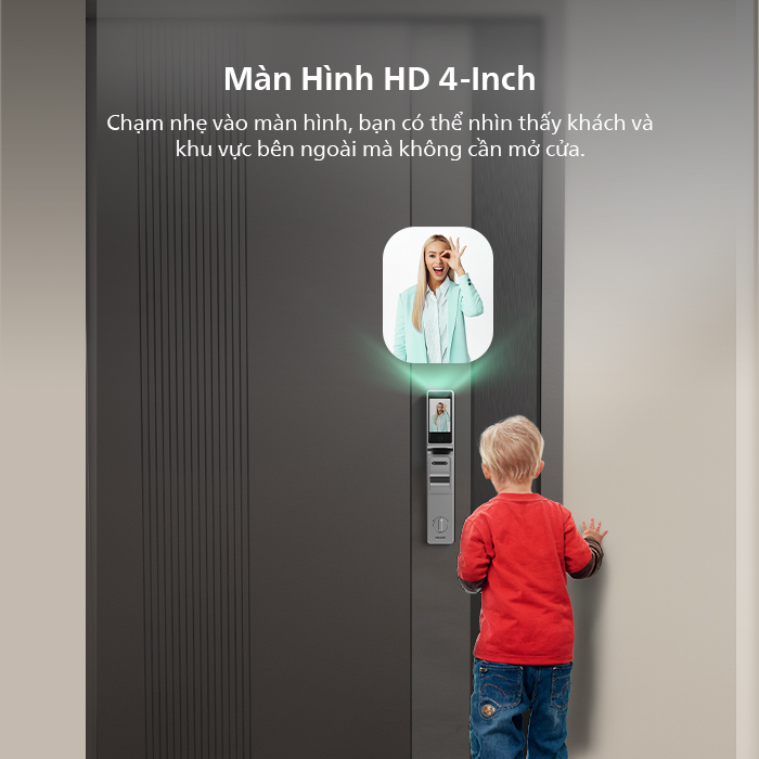 chi tiết khóa cửa thông minh Philips DDL 720