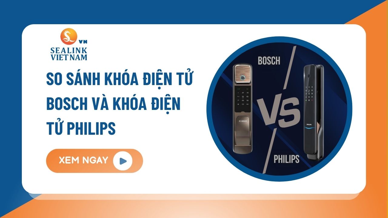 So sánh khóa điện tử Bosch và khóa điện tử Philips