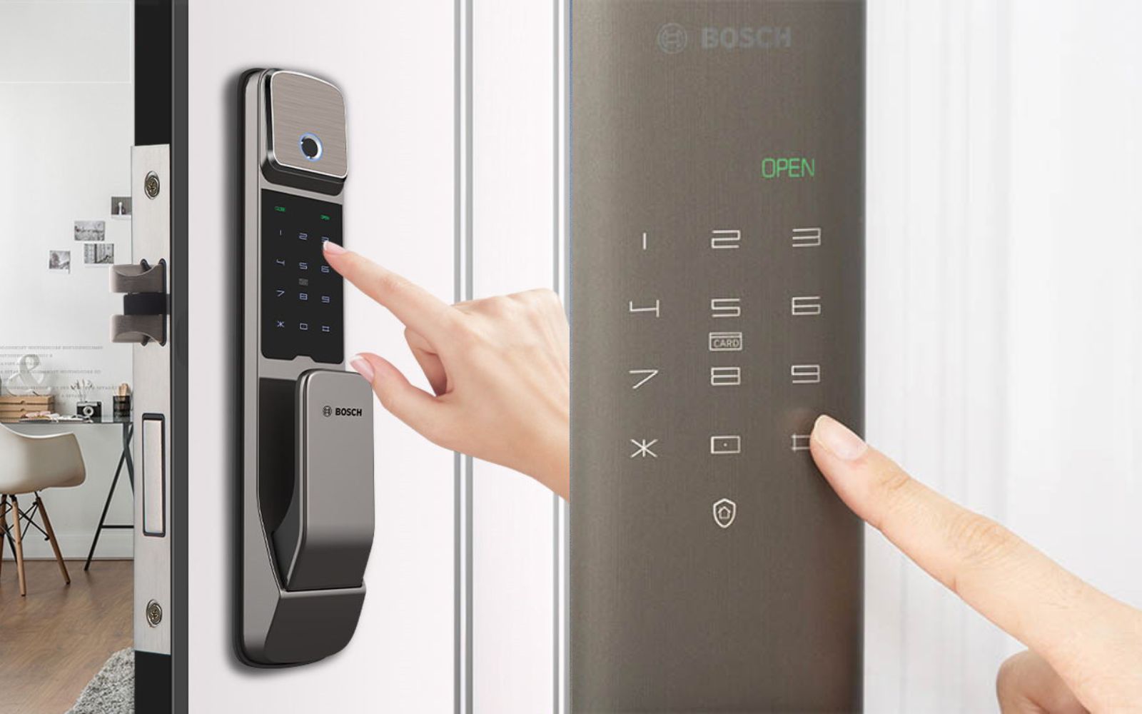 Cách đổi mật khẩu cửa nhà chung cư khóa Bosch