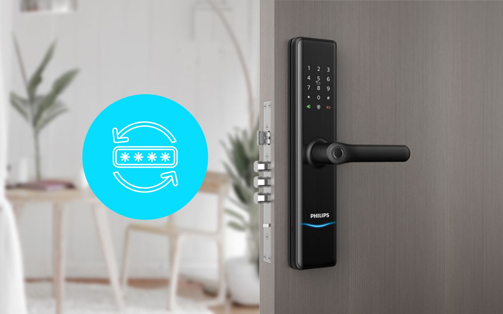 Cách đổi mật khẩu cửa nhà chung cư khóa Philips