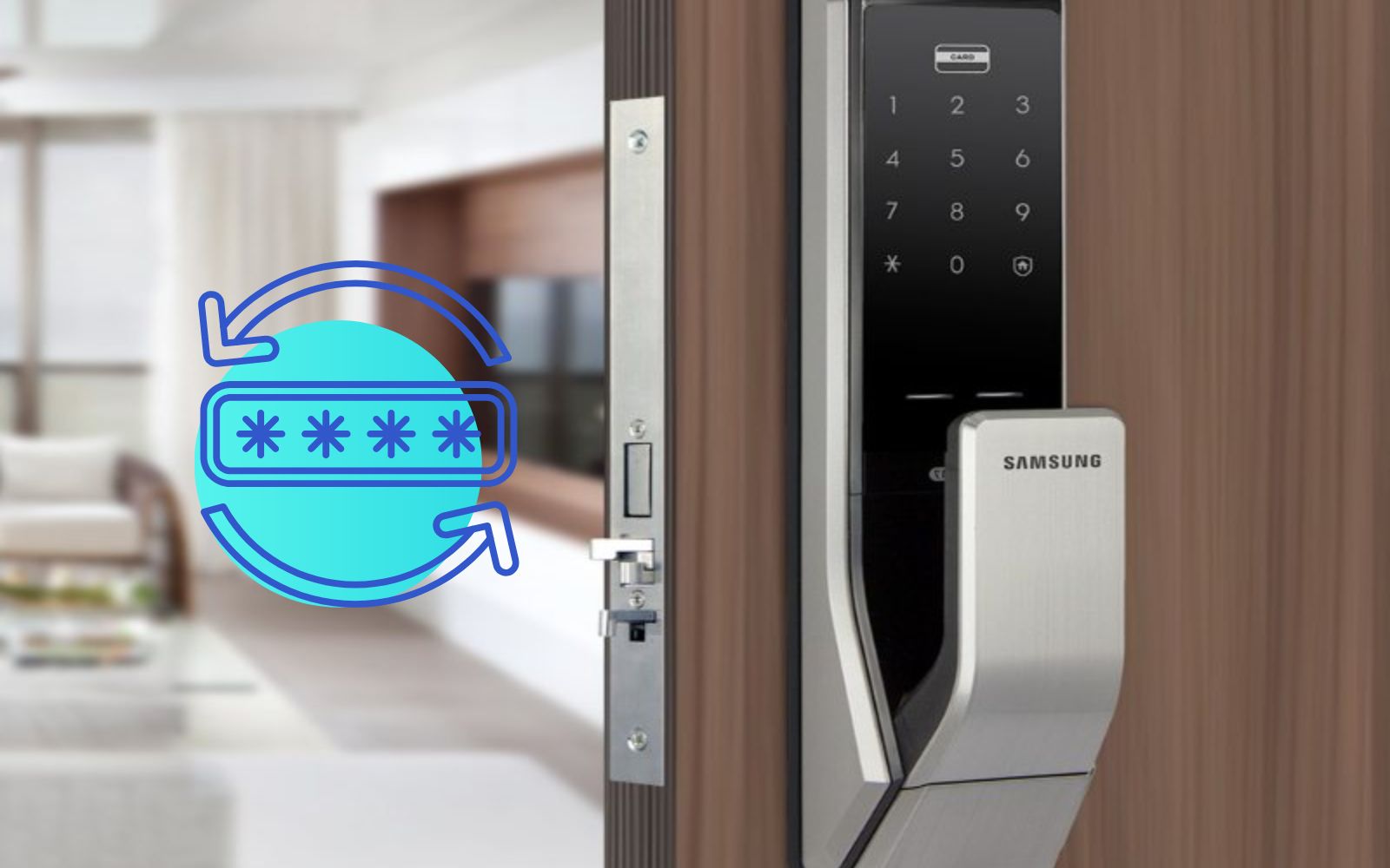 Cách đổi mật khẩu chung cư khóa Samsung