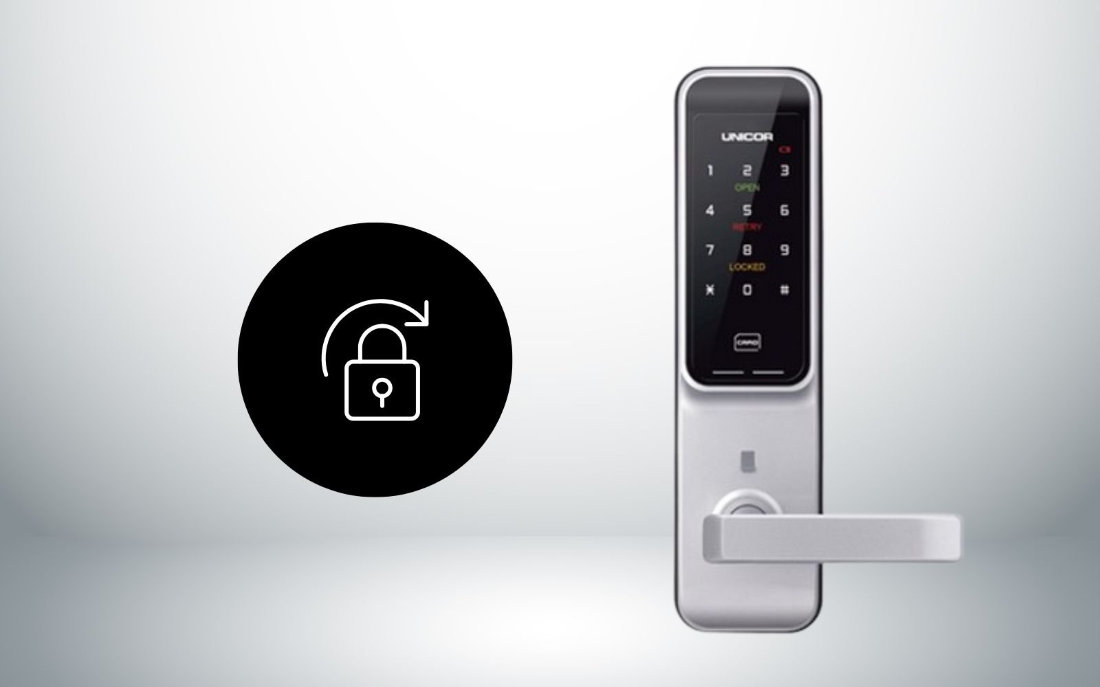 Cách đổi password khóa cửa căn hộ Unicor