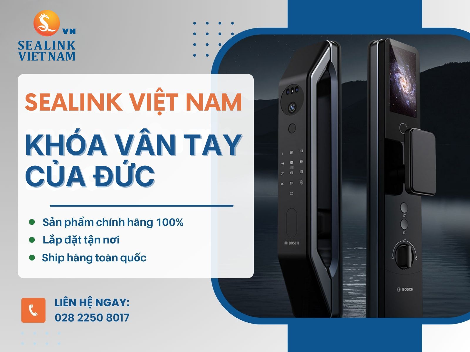 Mua khóa cửa vân tay Đức chính hãng giá tốt tại SEALINK