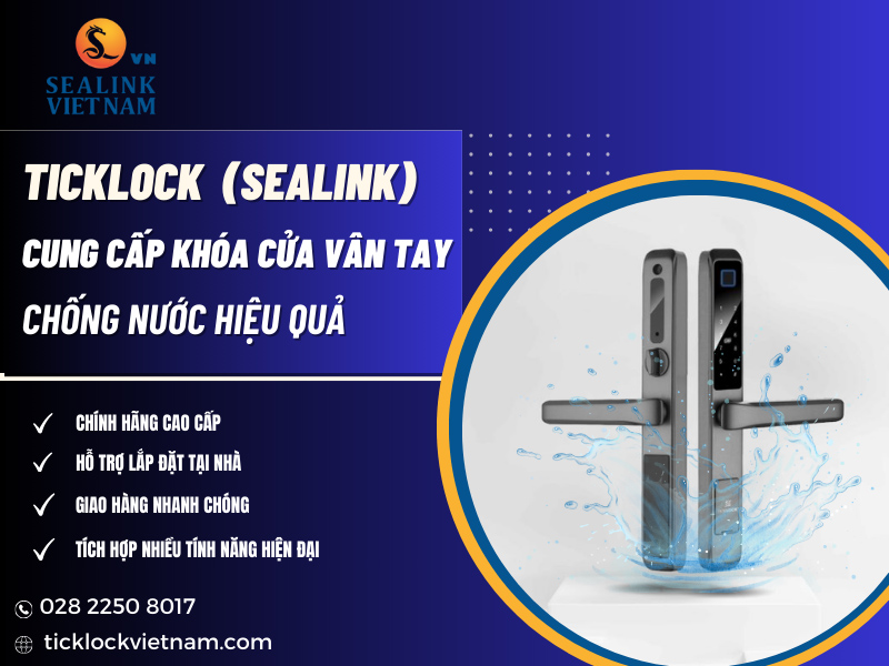 Mua khóa vân tay chống nước tốt tại SEALINK