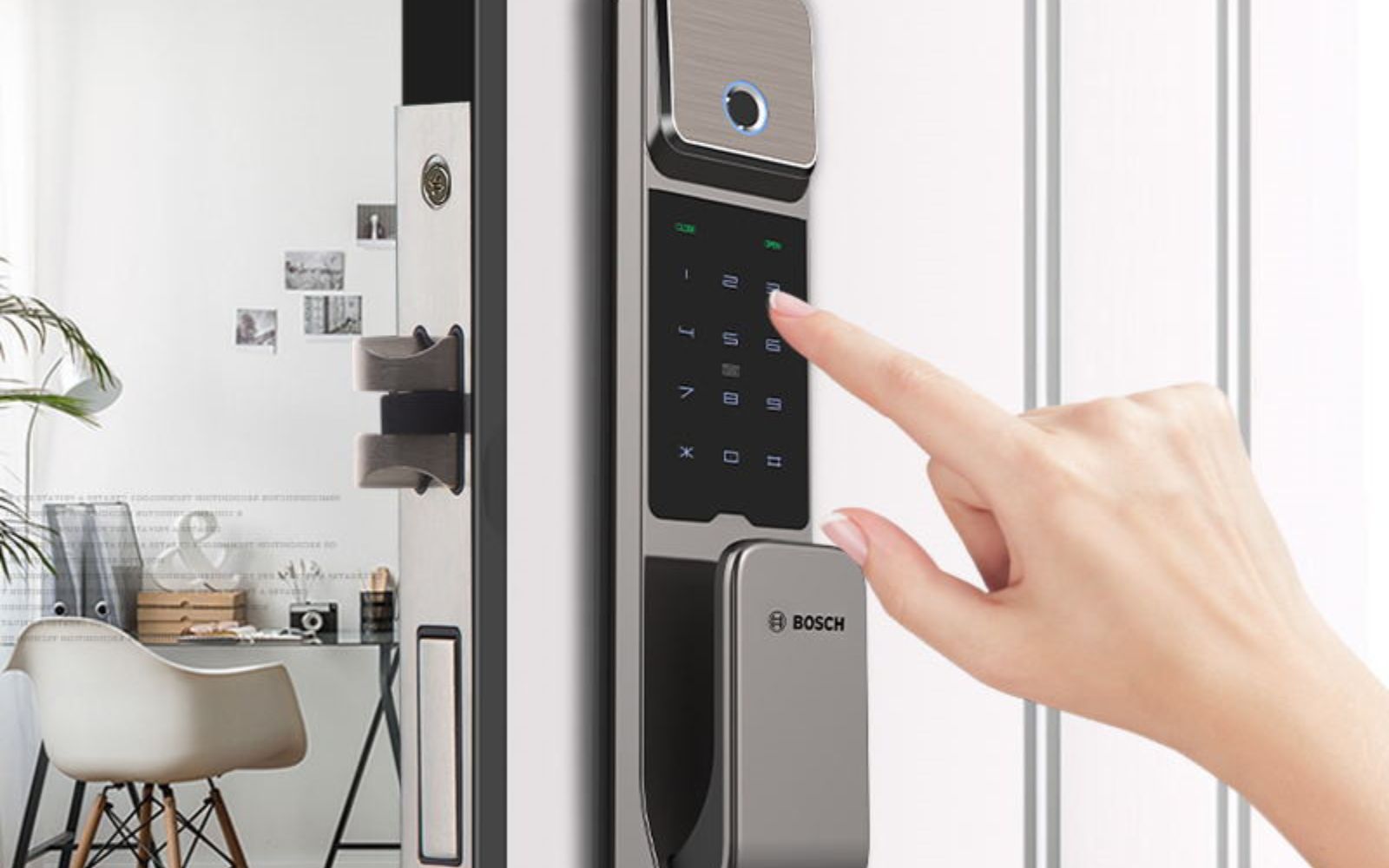 Hướng dẫn cách cài đặt khóa cửa Bosch thêm mã số chủ Cách cài đặt khóa điện tử Bosch thêm mã số chủ