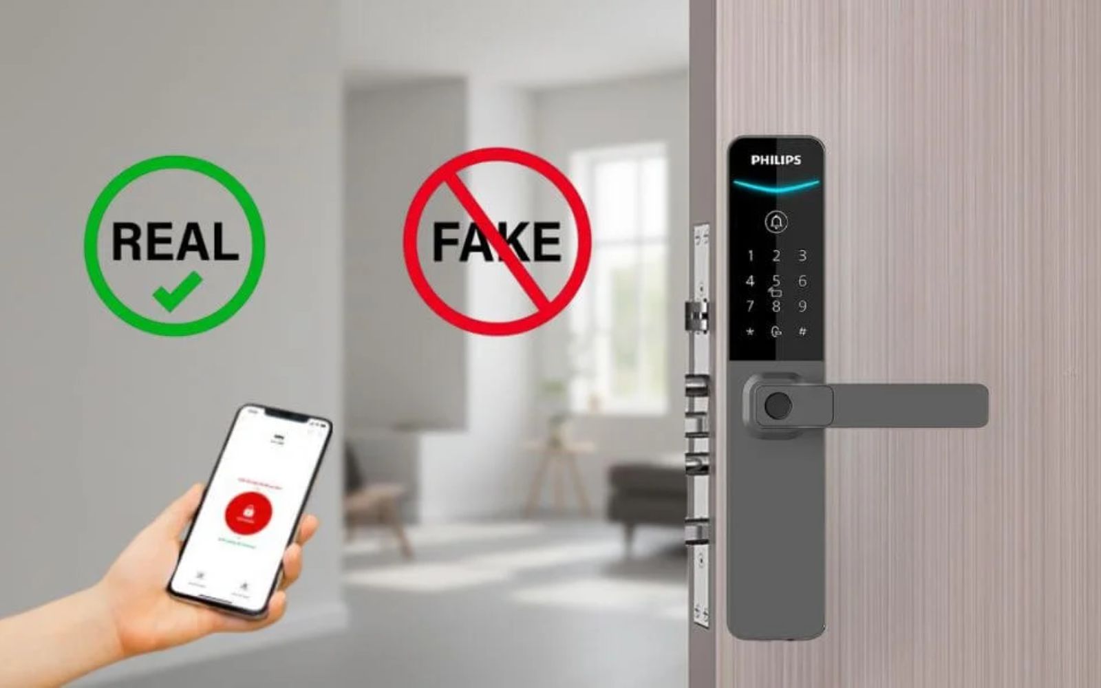 Phân biệt khóa điện tử chính hãng và kém chất lượng