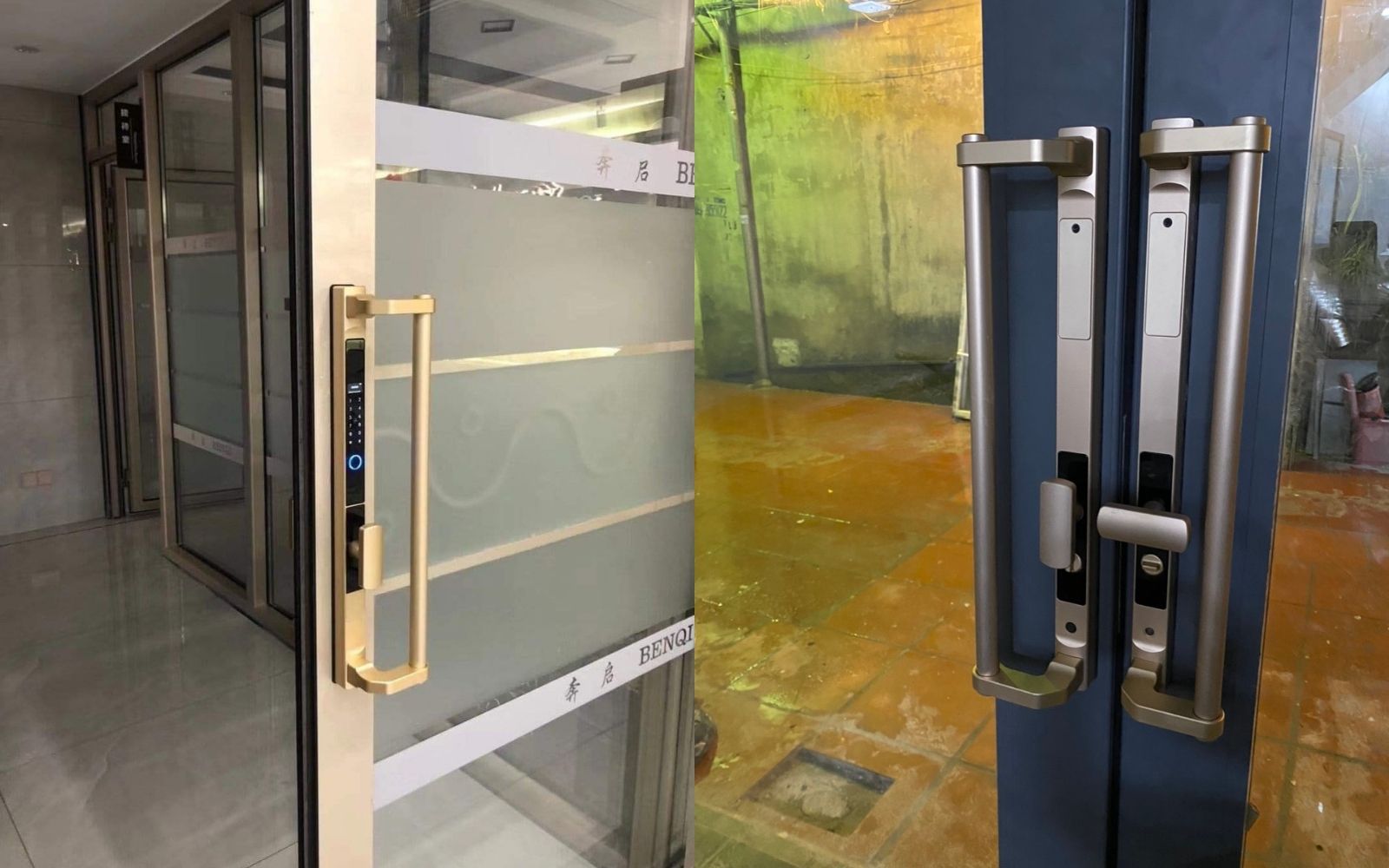 Dự án lắp đặt khóa cửa vân tay cho cửa nhôm